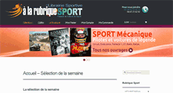 Desktop Screenshot of alarubriquesport.com